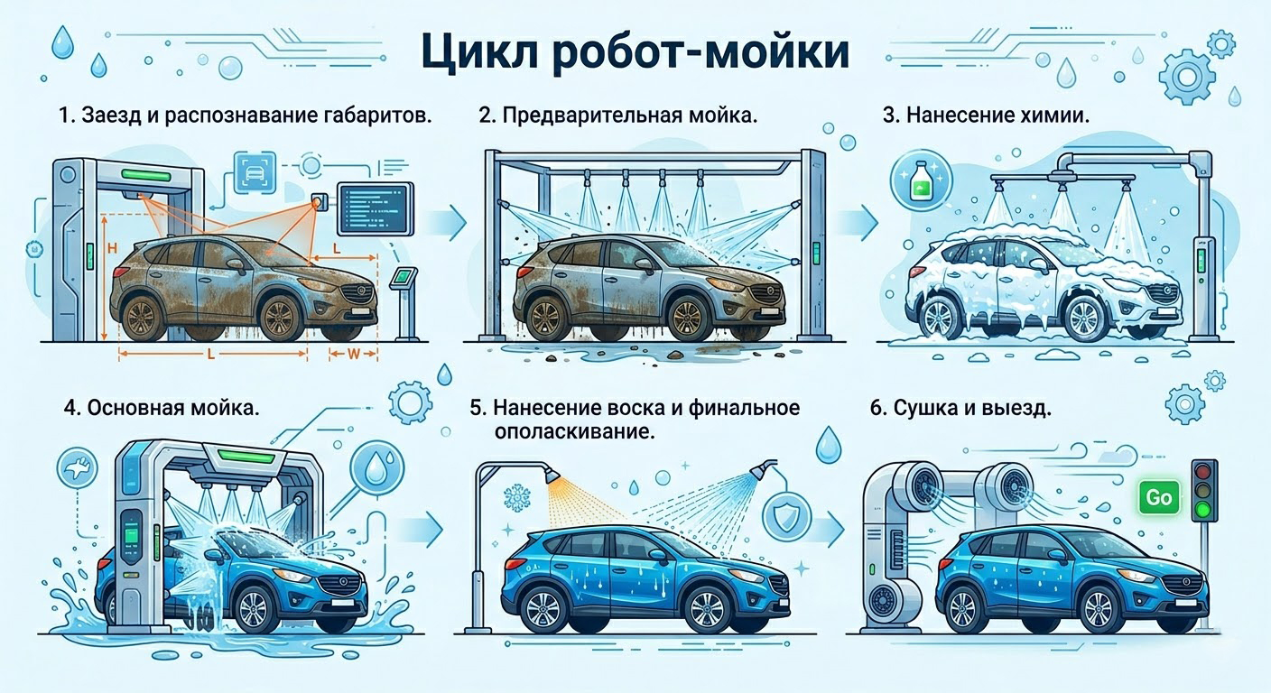 циклы робот-мойки